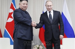 Lãnh đạo Nga, Triều Tiên trao đổi điện mừng nhân ngày giải phóng Bán đảo Triều Tiên