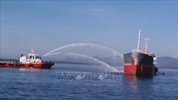 Cháy tàu chở dầu tại Cảng Dung Quất, một người mất tích