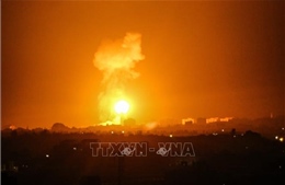 Israel không kích đáp trả vụ bắn rocket từ Dải Gaza