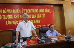Đoàn công tác của Ủy ban Dân tộc làm việc tại tỉnh Cao Bằng
