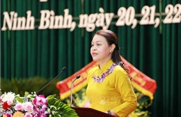 Đồng chí Nguyễn Thị Thu Hà được bầu tiếp tục giữ chức Bí thư Tỉnh ủy Ninh Bình