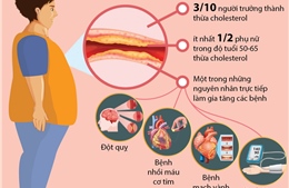 Báo động tình trạng thừa cholesterol ở người Việt