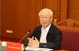 Tổng Bí thư, Chủ tịch nước Nguyễn Phú Trọng chủ trì họp về phòng, chống tham nhũng