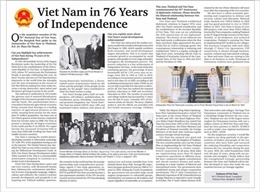 Báo Thái Lan trang trọng đăng bài trả lời phỏng vấn của Đại sứ Việt Nam