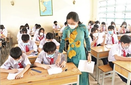 Tỷ lệ học sinh tiểu học ở Long An trở lại trường học cao