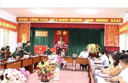 Thượng tướng Võ Minh Lương kiểm tra công tác tuyển chọn gọi công dân nhập ngũ tại Đồng Nai