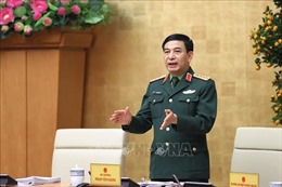 Đại tướng Phan Văn Giang chủ trì làm việc với Ban Thường vụ Đảng ủy, Bộ Tư lệnh Bộ đội Biên phòng