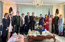 Đoàn Đại sứ quán Việt Nam tại Australia chúc Tết cổ truyền Campuchia, Myanmar và Thái Lan