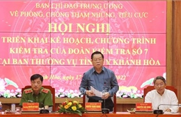 Đoàn kiểm tra về phòng, chống tham nhũng, tiêu cực của Trung ương làm việc tại Khánh Hòa