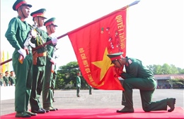 Hậu Giang: Lễ tuyên thệ chiến sĩ mới năm 2022
