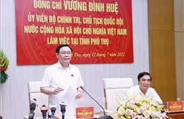 Chủ tịch Quốc hội làm việc với Ban Thường vụ Tỉnh ủy Phú Thọ