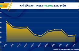 Chỉ số MXV-Index phục hồi trong sắc xanh