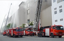 Trên 1.000 người diễn tập chữa cháy, cứu nạn, cứu hộ tại Công ty Formosa