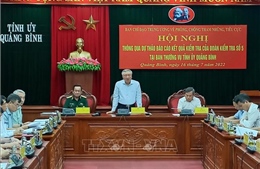 Đoàn kiểm tra về phòng, chống tham nhũng làm việc tại Quảng Bình