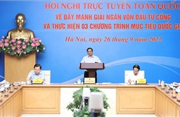 Thủ tướng chủ trì hội nghị về đẩy mạnh giải ngân vốn đầu tư công