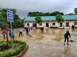 Nghệ An: Nhiều địa phương cho học sinh nghỉ học vì nước lũ dâng cao