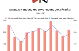 Kim ngạch thương mại song phương Việt Nam - Cuba