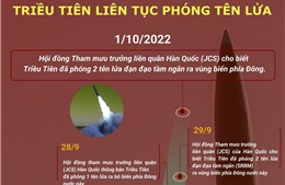 Triều Tiên liên tục phóng tên lửa