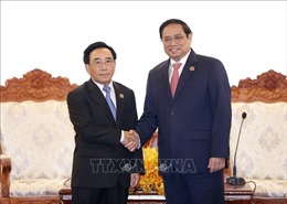 Thủ tướng Chính phủ Phạm Minh Chính có cuộc gặp với Thủ tướng Lào Phankham Viphavanh