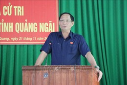 Phó Chủ tịch Quốc hội Trần Quang Phương tiếp xúc cử tri Quảng Ngãi