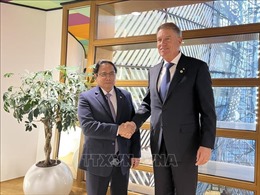 Thủ tướng Phạm Minh Chính gặp Tổng thống Romania 