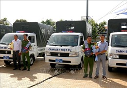 Trang bị xe ô tô chuyên dụng góp phần đảm bảo an ninh trật tự ở Bình Thuận