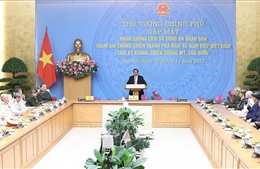 Thủ tướng Phạm Minh Chính gặp mặt nhân chứng lịch sử Công an nhân dân