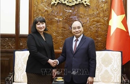 Chủ tịch nước Nguyễn Xuân Phúc tiếp Đại sứ Romania