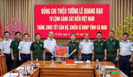 Đoàn công tác Bộ Tư lệnh Cảnh sát biển Việt Nam thăm, chúc Tết tại tỉnh Cà Mau
