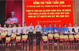 Trưởng Ban Kinh tế Trung ương thăm, chúc Tết tại Bến Tre