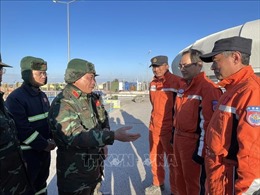 Động đất tại Thổ Nhĩ Kỳ, Syria: Lực lượng của QĐND Việt Nam phối hợp với đội cứu hộ các nước