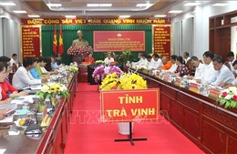 Đoàn kiểm tra của Ủy ban Trung ương MTTQ Việt Nam làm việc tại Trà Vinh