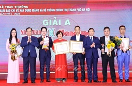 Giải Báo chí về xây dựng Đảng và hệ thống chính trị thành phố Hà Nội lần thứ VI - năm 2023