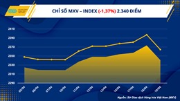 Chỉ số hàng hóa MXV- Index kết thúc chuỗi tăng 6 phiên