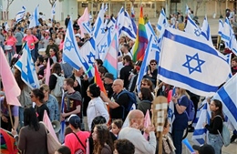 Israel: Biểu tình phản đối cải cách tư pháp bước sang tuần thứ 16 liên tiếp