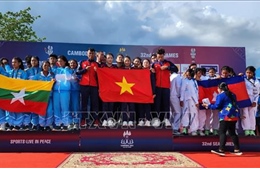 SEA Games 32: Đua thuyền truyền thống Việt Nam sớm hoàn thành chỉ tiêu