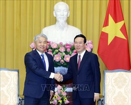 Chủ tịch nước Võ Văn Thưởng tiếp Đoàn Hội đồng An ninh quốc gia Mông Cổ