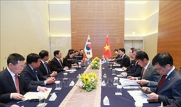 Thủ tướng Phạm Minh Chính gặp Tổng thống Hàn Quốc Yoon Suk-yeol
