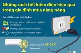 Những cách tiết kiệm điện hiệu quả trong gia đình mùa nắng nóng