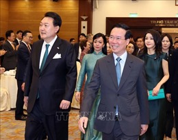 Chủ tịch nước Võ Văn Thưởng chủ trì tiệc chiêu đãi Tổng thống Hàn Quốc
