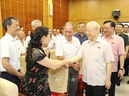 Tổng Bí thư tiếp xúc cử tri Hà Nội sau Kỳ họp thứ 5, Quốc hội khóa XV