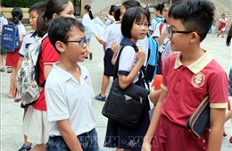 Hai trường ở TP Hồ Chí Minh thi khảo sát để tuyển sinh lớp 6