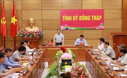 Thủ tướng Phạm Minh Chính làm việc với Ban Thường vụ Tỉnh ủy Đồng Tháp