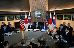 Khai mạc hội nghị thượng đỉnh ba bên Mỹ - Nhật - Hàn