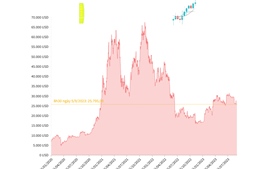 Giá Bitcoin giao dịch ở ngưỡng 25.700 USD