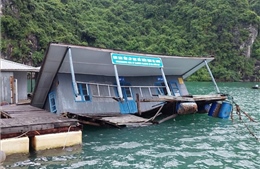 Khắc phục sự cố Khu Bảo tồn lớp học làng chài trên vịnh Hạ Long bị chìm