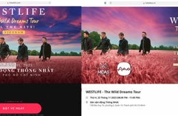 Cảnh báo thủ đoạn giả mạo website bán vé concert Westlife chiếm đoạt tài sản