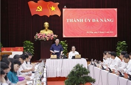Chủ tịch Quốc hội làm việc với Ban Thường vụ Thành ủy Đà Nẵng