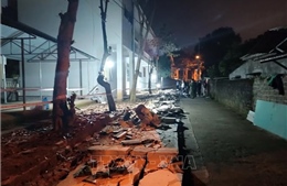 Vụ đổ tường rào trường tiểu học ở Hà Giang: Sức khoẻ 3 người bị thương đã dần ổn định