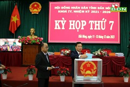 Lấy phiếu tín nhiệm 28 người giữ chức vụ do HĐND tỉnh Đắk Nông bầu